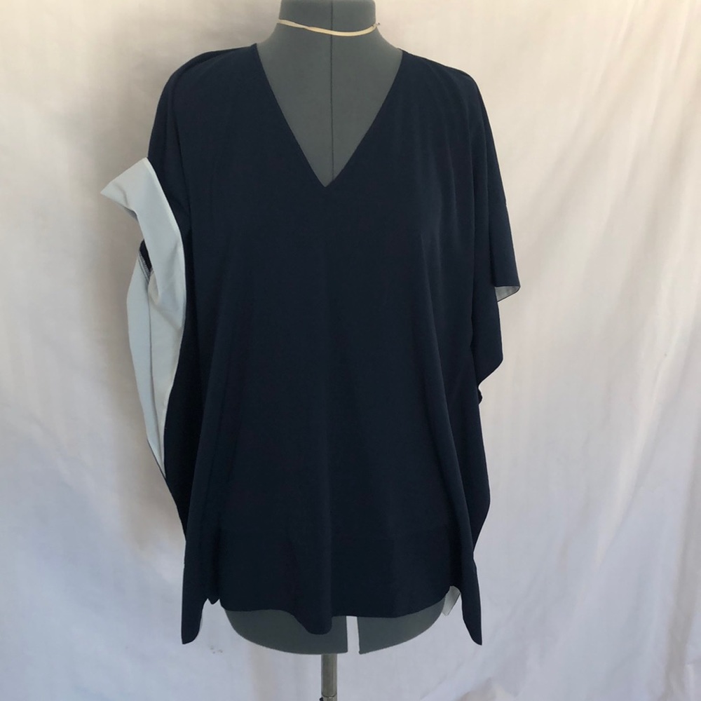 Jones Of New Your Navy Blue Blouse